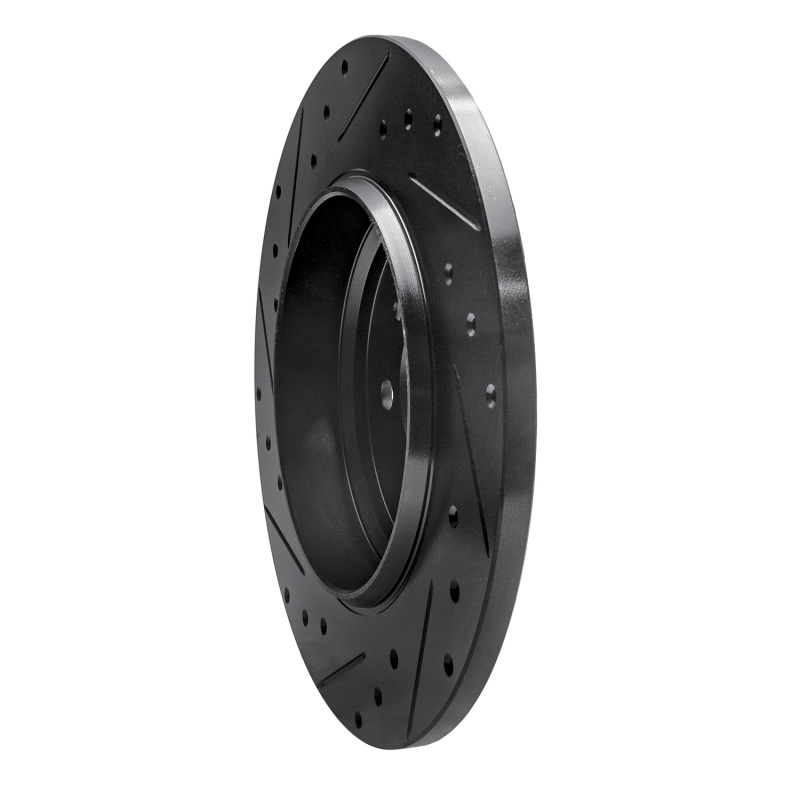 Mercedes-Benz ML500 Brake Rotor (1) - Rear Right - R1 Concepts - Drilled & Slotted - Black - `00-`05